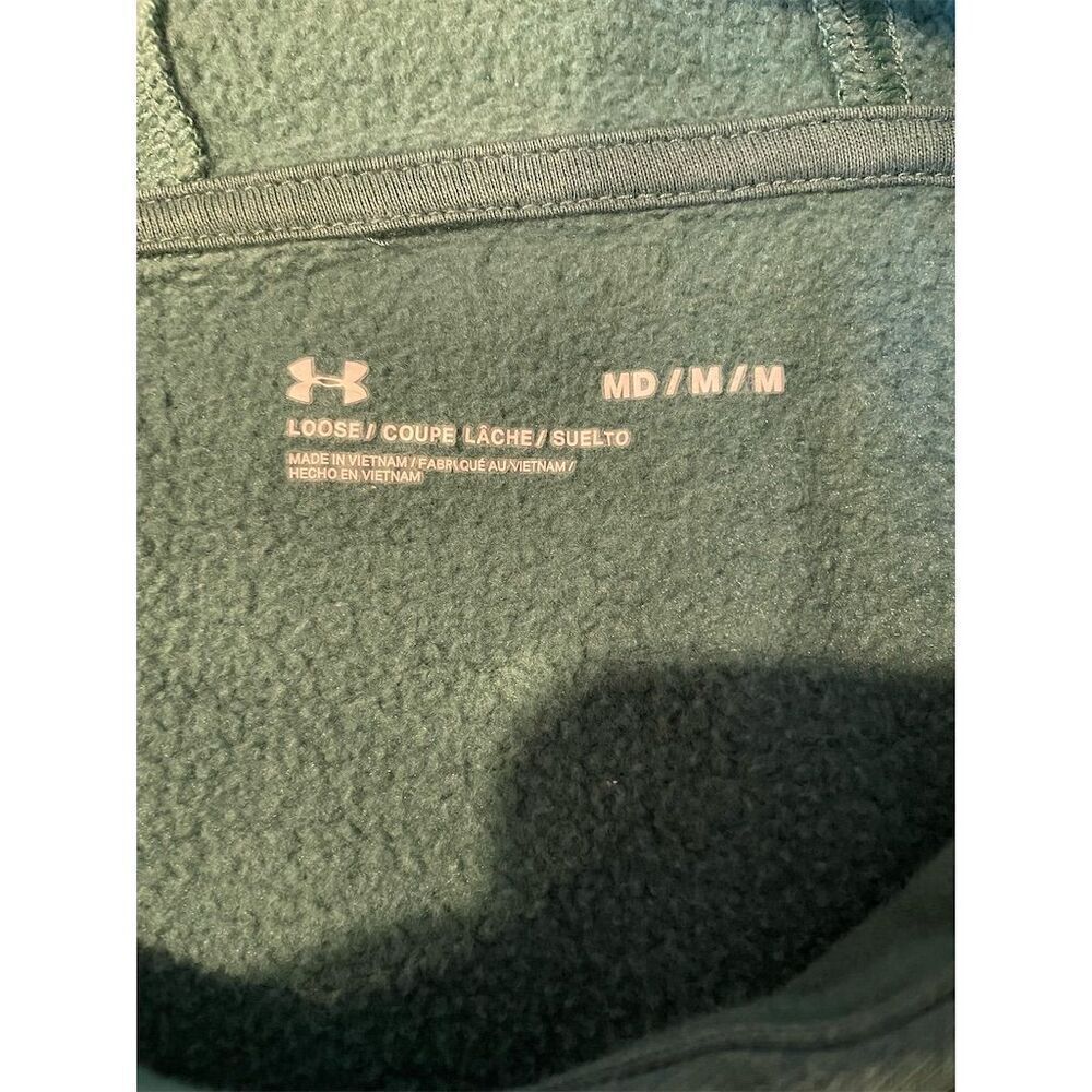 Under Armour Men's Green Loose Fit Pullover Hoodie Size M - Picture 6 of 9